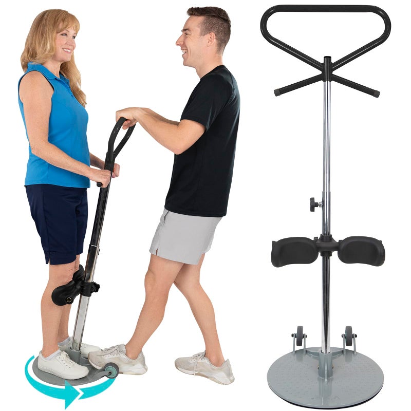 Vive Patient Turner Turn Transfer Aid for Elderly Mobility Sit to Stand Device for Transferring from Bed Seat Wheelchair Pivot Disc 360 Degree Rotation wHandle Standing Aids Supports