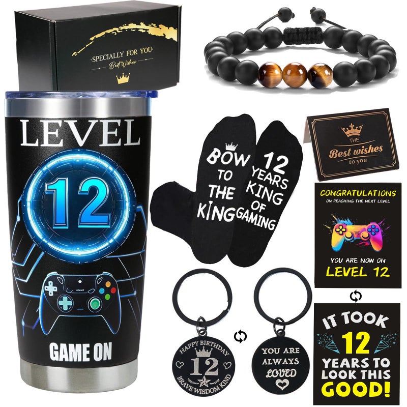 Carselage 12 Year Old Boy Gifts  12Th Birthday Gifts Decorations For Son  Gamer Gifts For Teenage Boy  Christmas Gift For Kids  Nephew  Grandson  Brother - Image 1