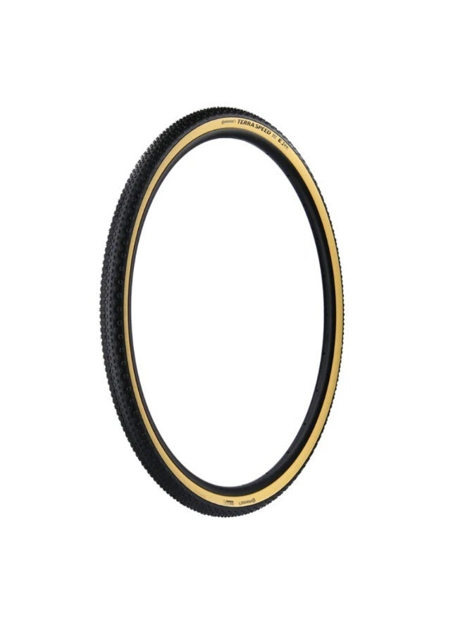 CONTINENTAL Terra Speed Protection 700x40C Gravel Folding Tyre 40-622 Tubeless Ready BlackChili Compound Cream Sidewall  Is this conversation helpful so far? - Image 1