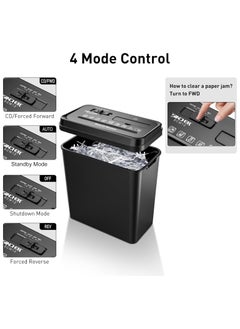 SINCHER Paper Shredder Strip Cut 12-Sheet Paper and Credit Card Shredder CD & Credit Card Shredder - Durable & Fast - Jam Proof System  - Image 4