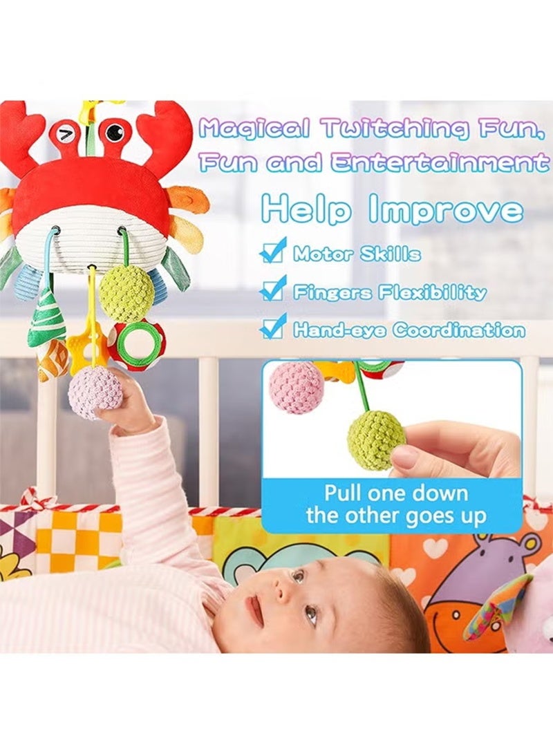 Topyich Crab Stroller Toy - Baby Stroller Rattle Pendant, Clip-On Car Seat Toys for Babies 0-6 Months, Ideal Christmas Gift for toddler - Image 4