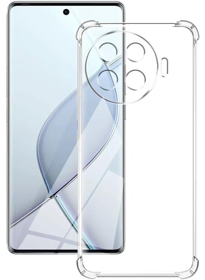 جراب متوافق مع هاتف Tecno Spark 20 Pro Plus، غطاء شفاف من السيليكون (TPU) مقاوم للصدمات، مزود بحماية للكاميرا وزوايا معززة ضد الصدمات - شفاف. - Image 3