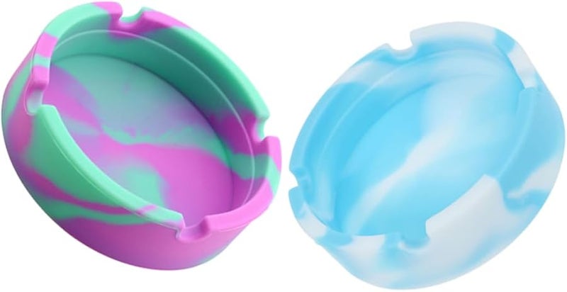 قطعتان من حامل رماد التدخين الأنيق للاستخدام في الداخل والخارج والمنزل والمكتب والسيارة - Image 1