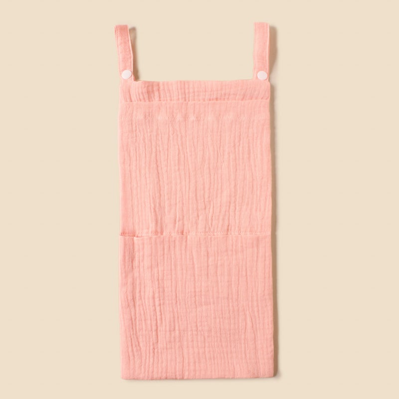 Baby Cotton Bedside Hanging Bag Double Crepe Baby Toy Diaper Storage Bag Children'S Multifunctional Storage Bag - Image 1
