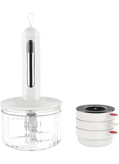 erorex 1.5L+100Ml X3 Electric Meat Grinder Food Processor Meat Blender Food Chopper Food Processing Machine Used For Onion Meat Nuts Fruits Garlic Vegetables Baby Food  - Image 1