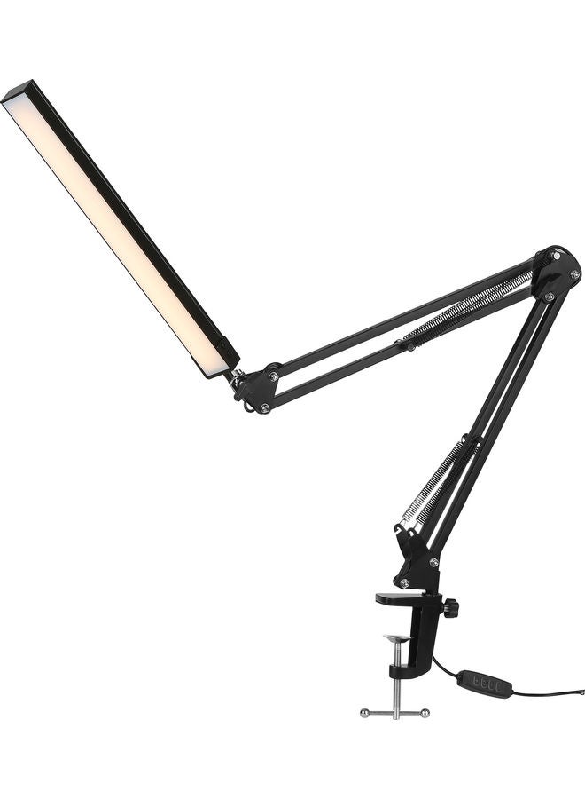 مصباح طاولة بإضاءة LED بمنفذ USB أسود - Image 3