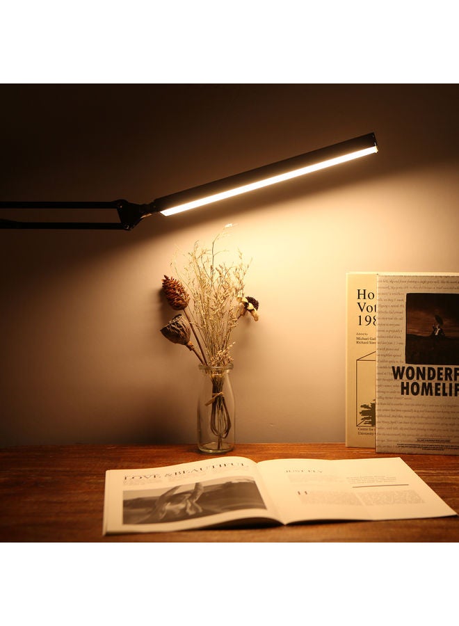 مصباح طاولة بإضاءة LED بمنفذ USB أسود - Image 4