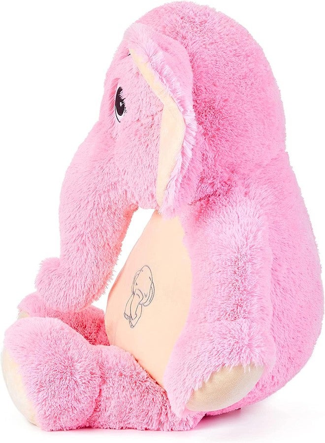 AVSHUB Soft Toy Long Elephant Lovable Huggable Stuffed Animal Plush Toy Gifts for Kids and Girl Birthday, Mother's Day and Home Decor (Pink) (Size 60CM) - Image 5
