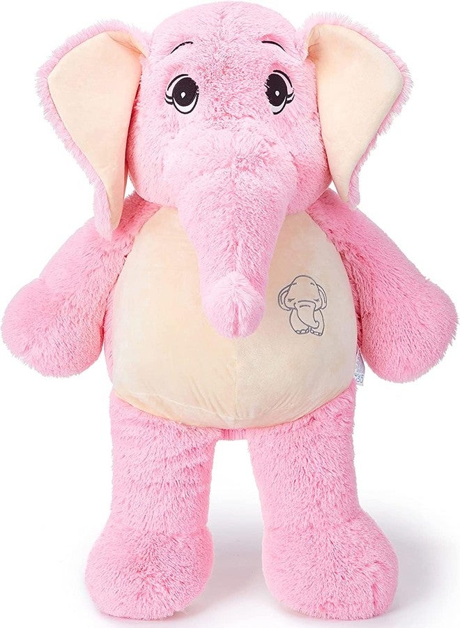 AVSHUB Soft Toy Long Elephant Lovable Huggable Stuffed Animal Plush Toy Gifts for Kids and Girl Birthday, Mother's Day and Home Decor (Pink) (Size 60CM) - Image 3