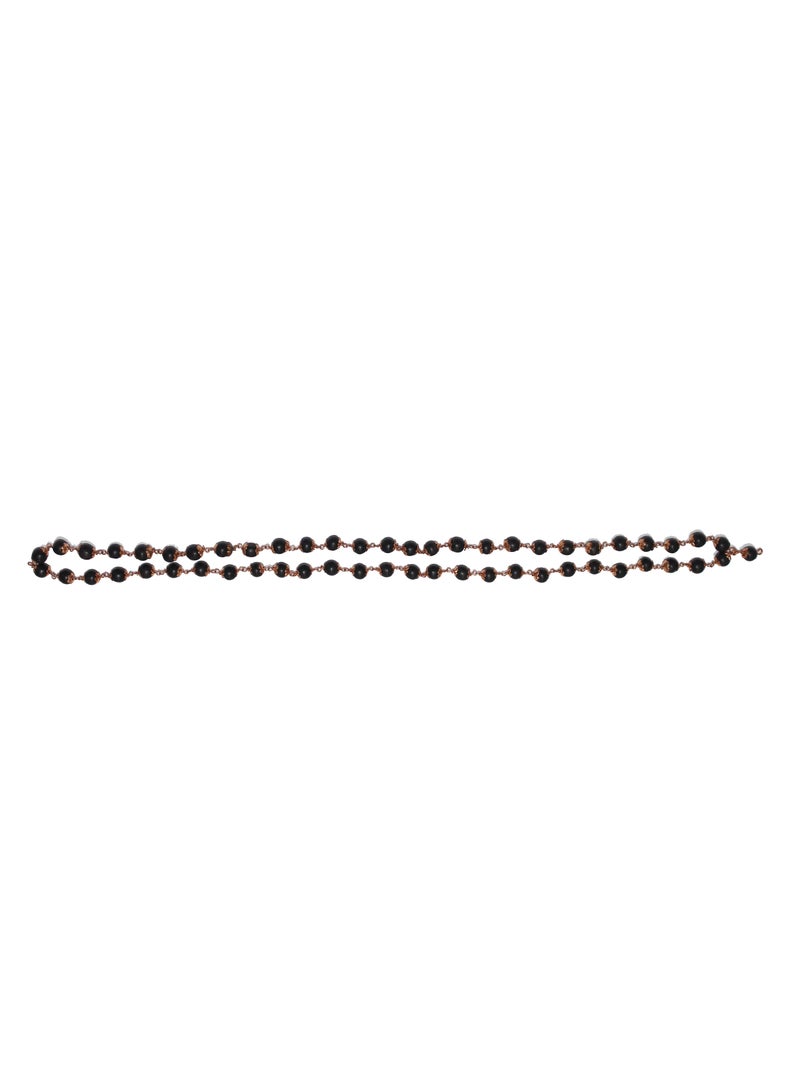 Natural Original Karungali Maalai 54 Beads with Copper Cap  - Image 2