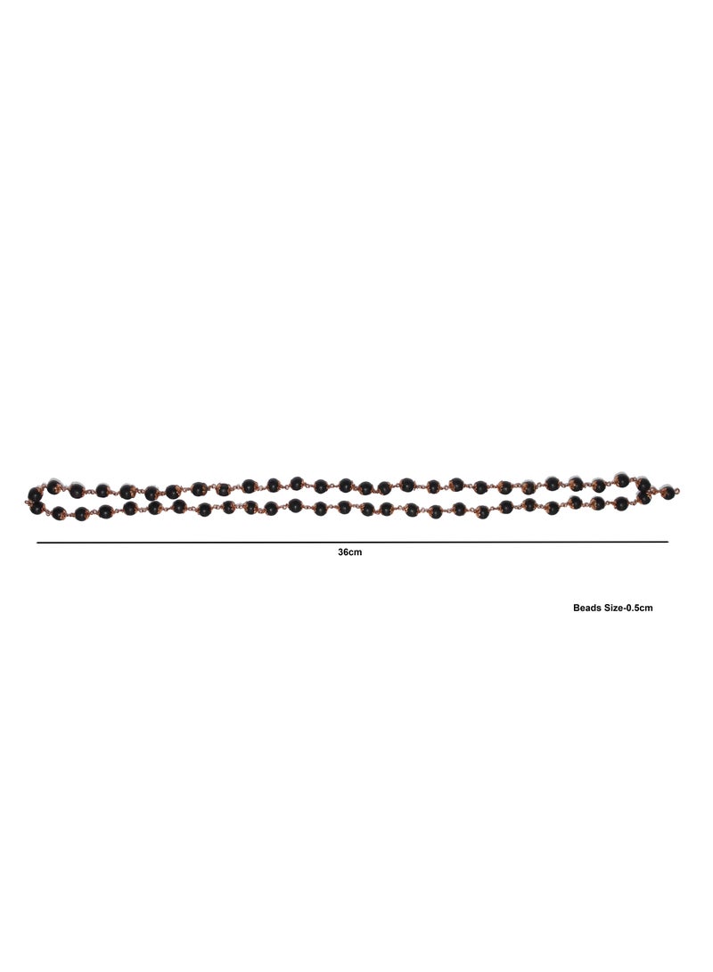 Natural Original Karungali Maalai 54 Beads with Copper Cap  - Image 3
