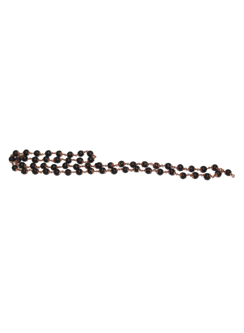 Natural Original Karungali Maalai 54 Beads with Copper Cap  - Image 4
