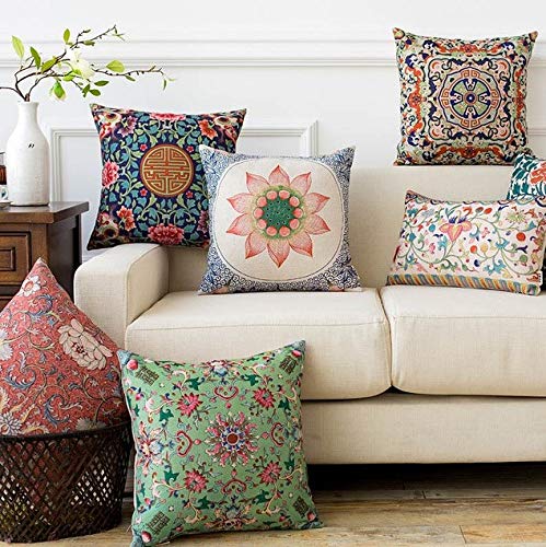 AEROHAVEN® Premium Satin Turkish Designer Decorative Throw Pillow/Cushion Covers Set of 5 - CC65 - (24 x 24 inch) - Image 5