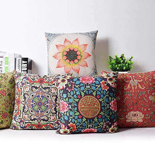 AEROHAVEN® Premium Satin Turkish Designer Decorative Throw Pillow/Cushion Covers Set of 5 - CC65 - (24 x 24 inch) - Image 2