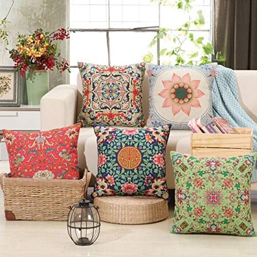 AEROHAVEN® Premium Satin Turkish Designer Decorative Throw Pillow/Cushion Covers Set of 5 - CC65 - (24 x 24 inch) - Image 3