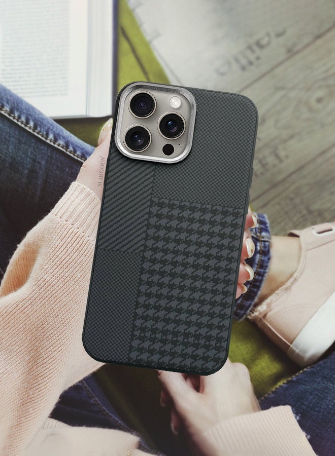 MARGOUN Case Cover For iPhone 15 Pro And Screen Protector 2024 New Pattern Aramid Carbon Fiber Phone Case Slim And Light Design MIX1 - Image 5