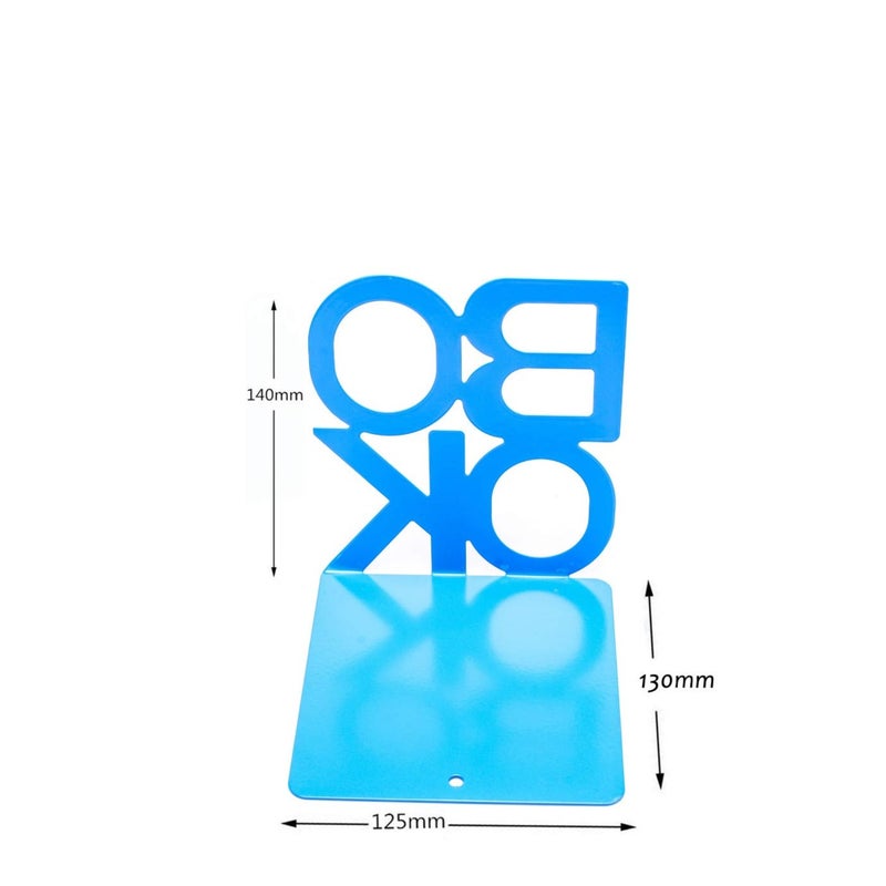 Zikra Book Ends Decorative Metal Book Ends Supports for Bookrack Desk Books Unique Appearance Design Book Shelf Holder Home Decorative Heavy Duty Metal Heavy Duty Bookend 1 Pair - Image 5