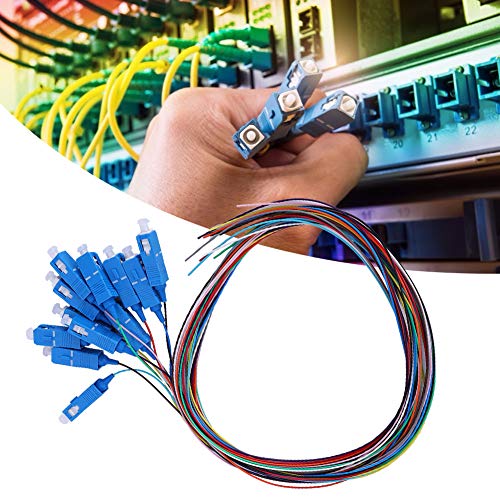 Thincol Fiber Pigtail Cable, Single Mode SC/UPC Square Head Fiber Optic Pigtail, with PVC Outer Shell, 1.5m, for Optical Fiber Local Area Networks, Optical Fiber Communication Systems and Instruments - Image 4