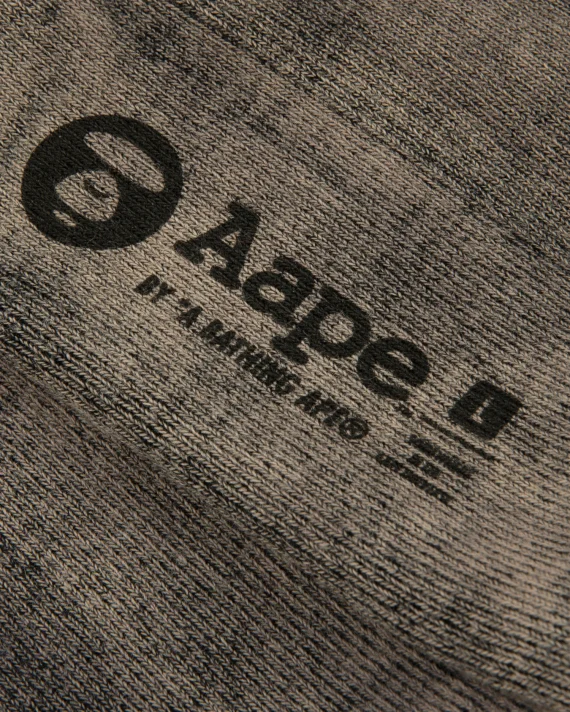 AAPE Moonface logo tie-dye crew socks