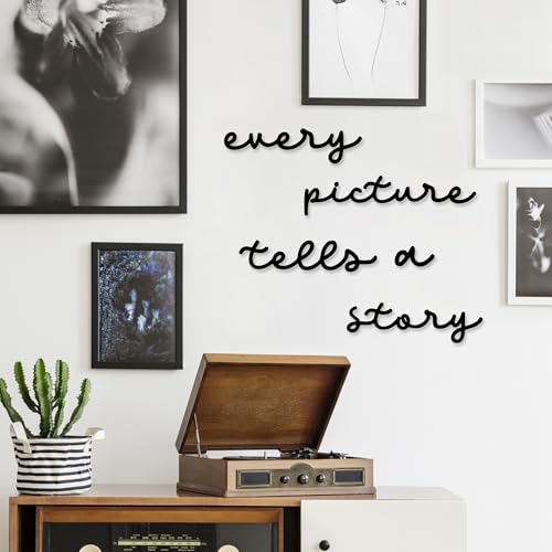Xedatric Home Sign Wall Decor Every Picture Tells A Story Metal Wall ArtFamily Wall Decor Housewarming Gift For Travel Lover Family Signs For Home Decor Wall - Image 1