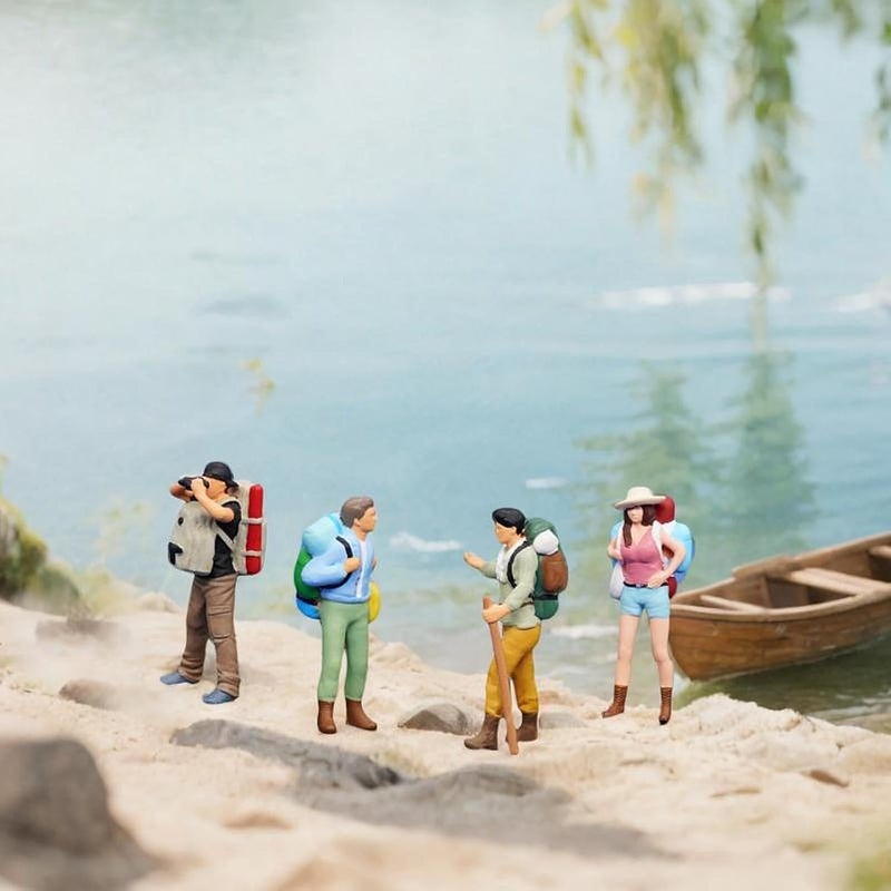 predolo 1:64 Scale Models for Miniature Landscape Features, 4pcs - Image 5