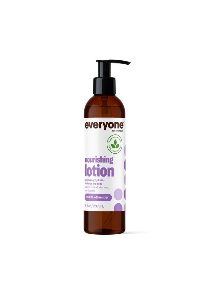 EO Everyone Nourishing Vanilla & Lavender Lotion, 8 FZ  - Image 1