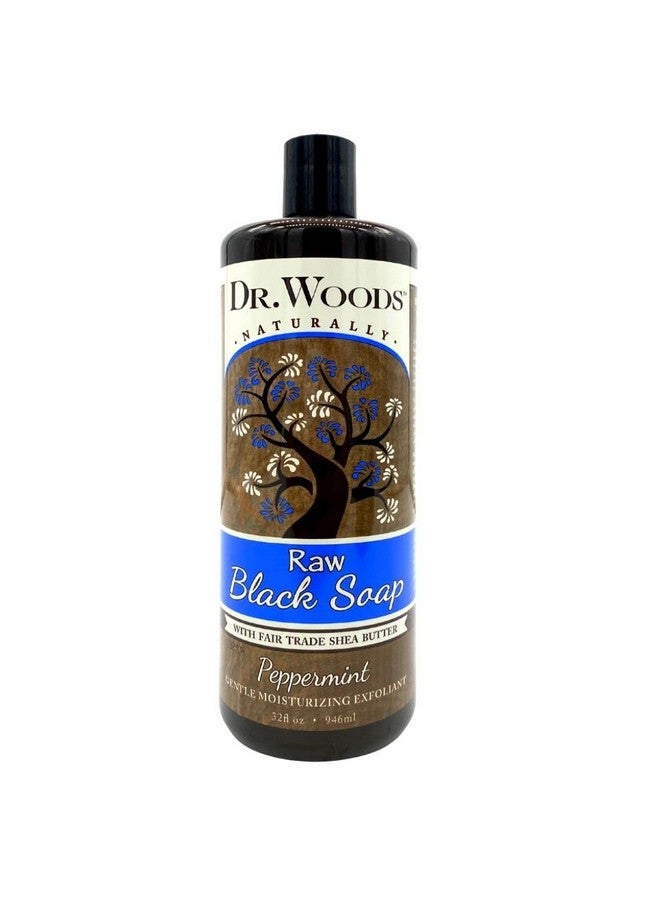 Dr. Woods Raw Moisturizing Black Peppermint Soap With Organic Shea Butter 32 Ounce - Image 1