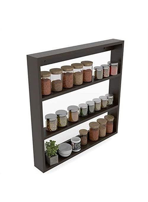 Umark Umark Sheesham Wood Wall Shelf Rack for Kitchen Walnut Finish Brown Large Size 30 inch Lenth  - Image 4