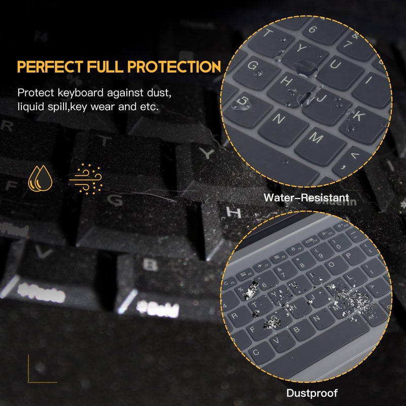 CaseBuy غطاء حماية لوحة مفاتيح لابتوب 15.6 16 بوصة عالمي للابتوب نوت بوك 15.6" 16"، جلد لوحة مفاتيح سيليكون مضاد للماء والغبار، رقيق جداً - Image 4