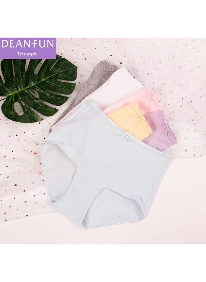 Deanfun Women's Underwear Elegant Pure Color Comfortable High Elasticity Women's Triangle Shorts 4-pack Gift Box Size Xxl - Image 2