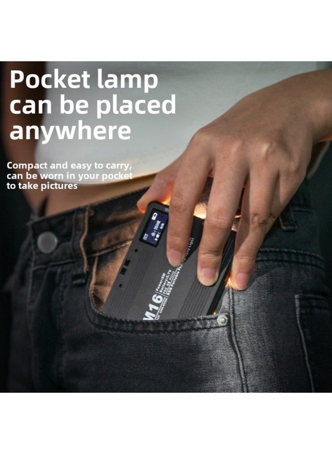 Generic Strict Selection Of RGB Fill Light Mobile Phone Live Fill Light Portable Pocket Light LED Full Color Live Fill Light-Light Source Color:Small Tripod Sk-40  - Image 5