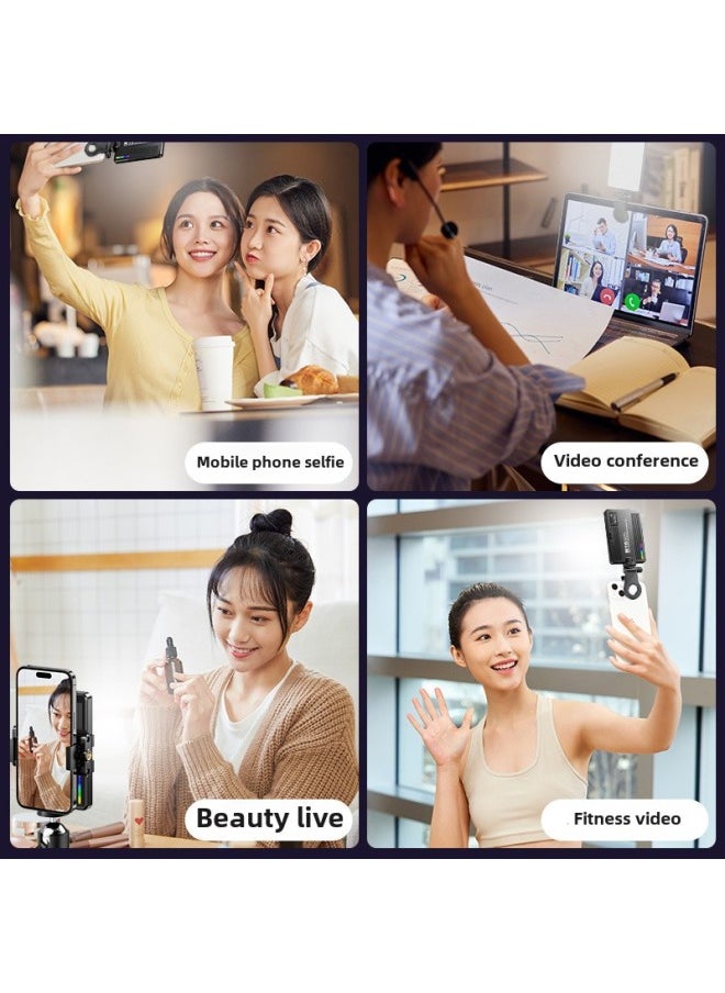 Generic Strict Selection Of RGB Fill Light Mobile Phone Live Fill Light Portable Pocket Light LED Full Color Live Fill Light-Light Source Color:Small Tripod Sk-40  - Image 4