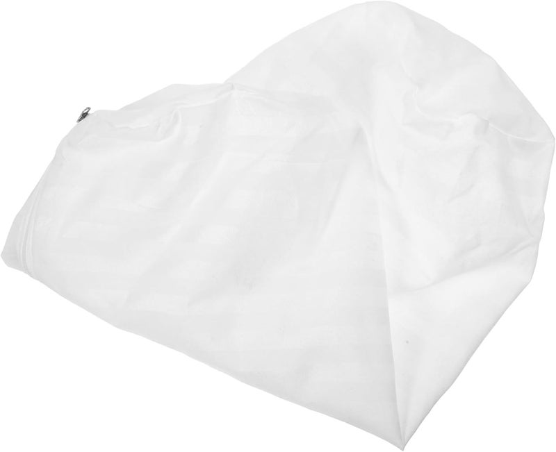 Kisangel Cylindrical Pillow Cover with Zipper Round Bolster Case for Neck and Lumbar Support Soft White for Couch and Bed Use Versatile Neck Roll Pillowcase - Image 1