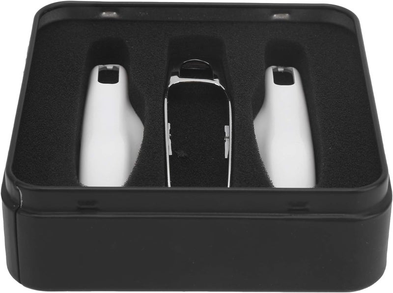 Haofy Replacement Car Key Cover for 92A, Lightweight Material, Jaw Slidemarine Jaw Protection, Fit for, Modern Look, Easy Installation, Smart Key Protect Cover (Pearl white + silver shell) - Image 4