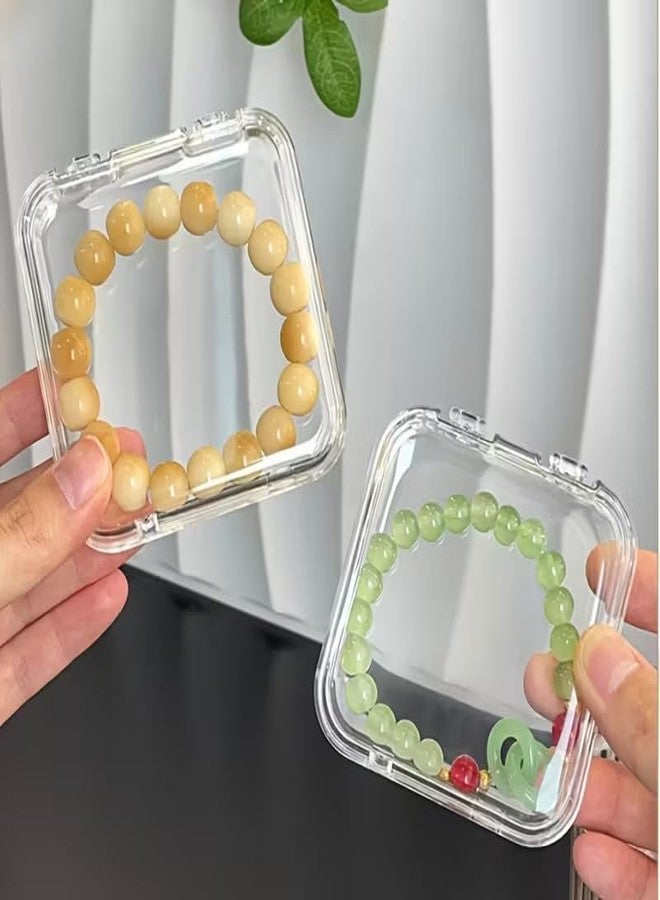 SUNNIFA Transparent Acrylic Jewelry Organizer Box with Lid | Multi-Compartment Ring & Earring Storage Box for Women | Clear Jewellery Storage for Dressing Table - Image 2