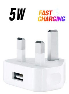 ELTRAZONE 5V 1A USB Charger Cable and Plug Compatible for Apple iPhone 5S/6/6S/6 Plus/6S Plus/7/7 Plus/8/8 Plus/XS/X/XS Max/11/XR/iPod Touch 5G Power Cord  - Image 1
