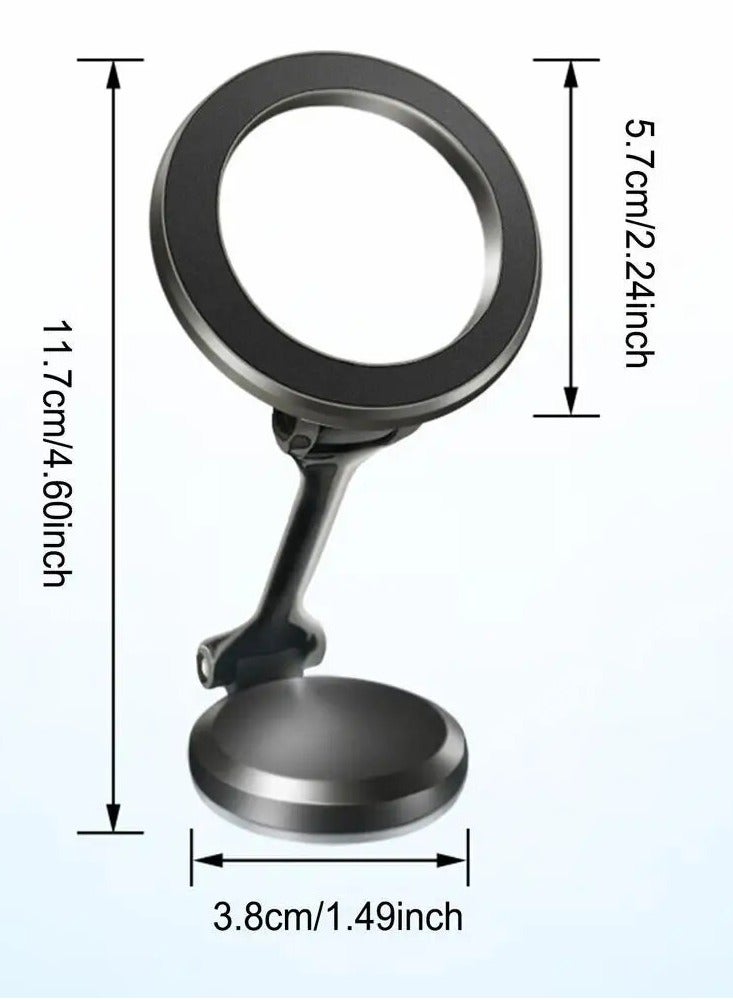 حامل هاتف مغناطيسي للسيارة - حامل سيارة MegSafe، 20 مغناطيس قوي، حامل هاتف بدون استخدام اليدين لهاتف iPhone 14/13/12 Pro Max Plus Mini MegSafe - Image 2