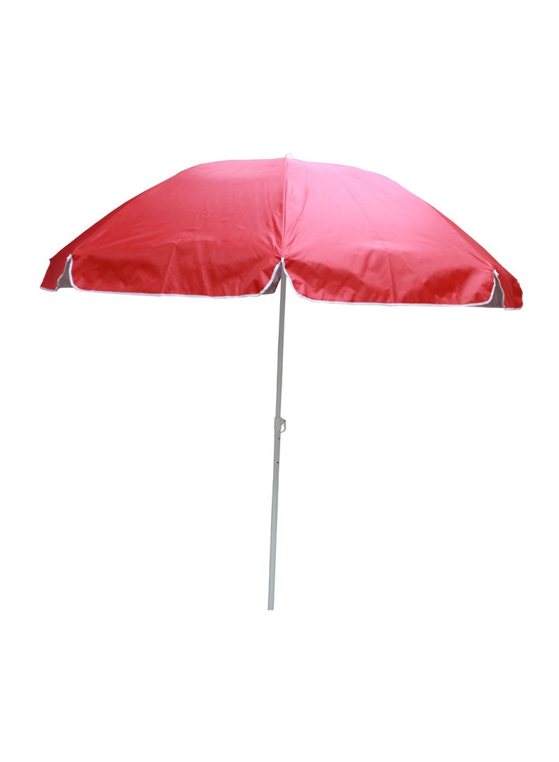 Hello Red Colour Beach Umbrella  - Image 1