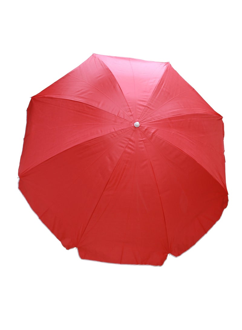 Hello Red Colour Beach Umbrella  - Image 2