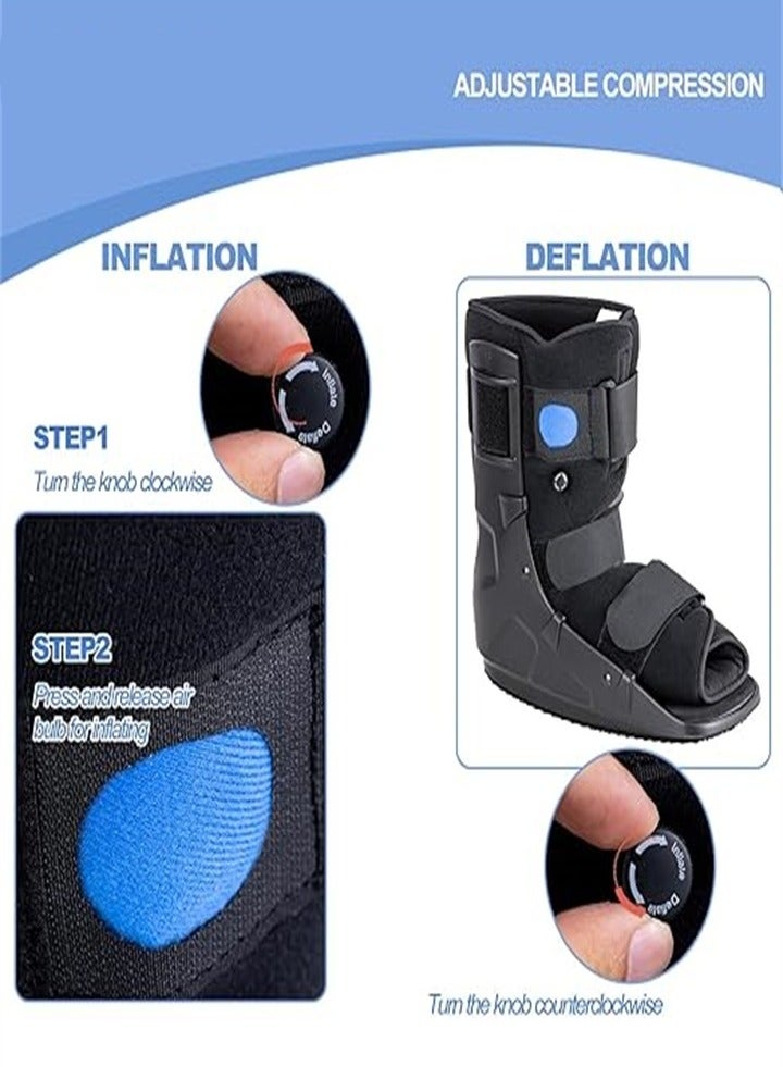 Generic New Walker Fracture Boot, Inflatable Walking Fracture Boot for Broken Foot, Ankle Sprain and Fracture Recovery, Fits Left or Right Foot  - Image 4