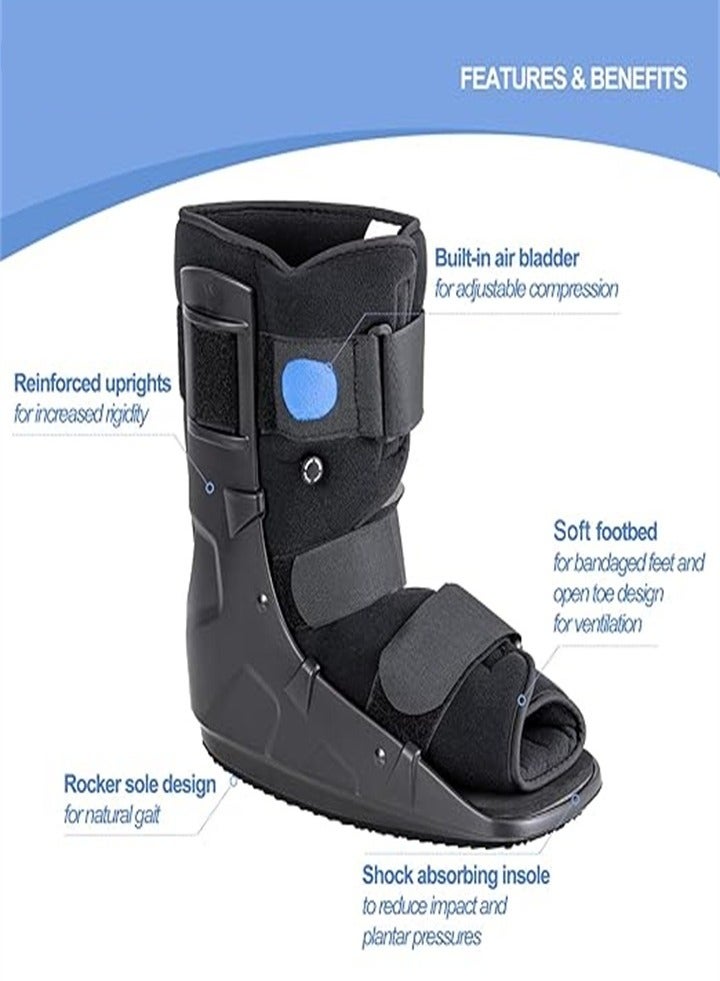 Generic New Walker Fracture Boot, Inflatable Walking Fracture Boot for Broken Foot, Ankle Sprain and Fracture Recovery, Fits Left or Right Foot  - Image 2