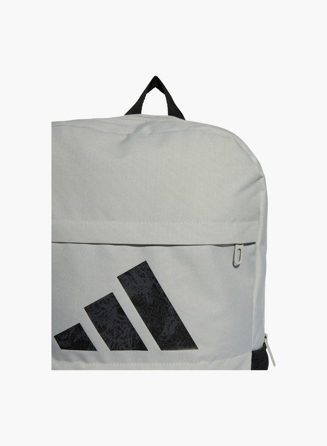 Adidas حقيبة ظهر مدرسية بطباعة شعار مع أحزمة قابلة للتعديل وإغلاق بسحاب - Image 4