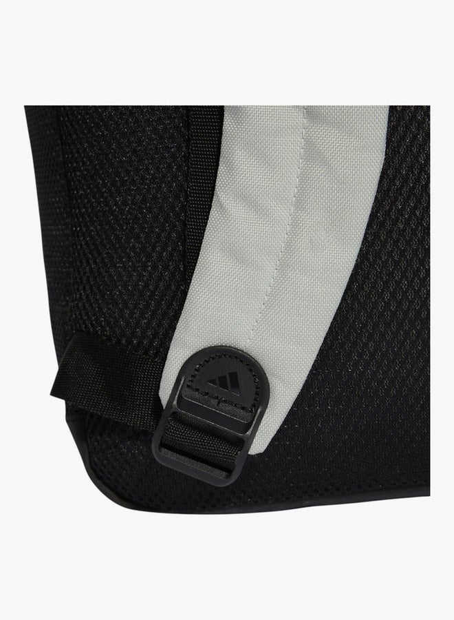 Adidas حقيبة ظهر مدرسية بطباعة شعار مع أحزمة قابلة للتعديل وإغلاق بسحاب - Image 5