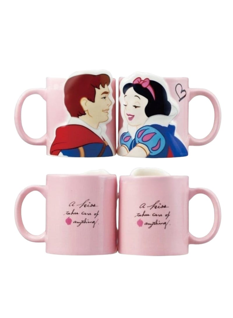 Disney Ceramic Pair Mug Prince & Snow White ideal with complementary designs mugs for coffee, tea, hot chocolate 350 ml - Image 4