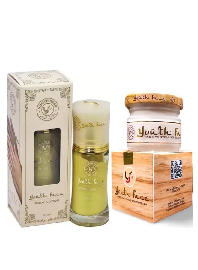 Youth face beauty cream and youth face whitening lotion Pack