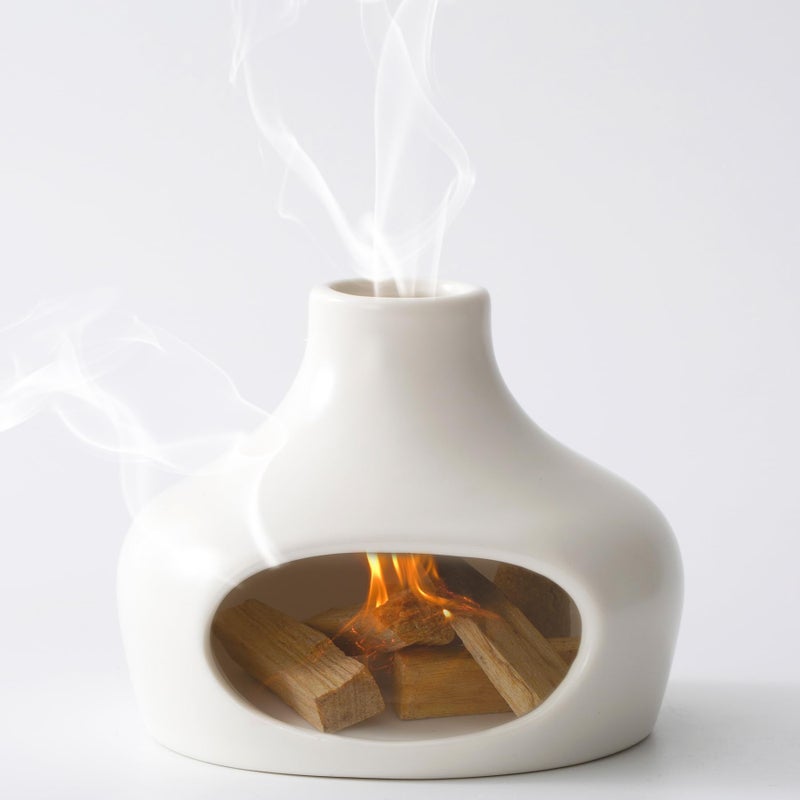 IVWOXO Palo Santo Holder Handmade Ceramics Palo Santo Burner Smudge Bowl for Meditation Yoga Chimeneas Incense Holder Incense Burner Zen Decor
