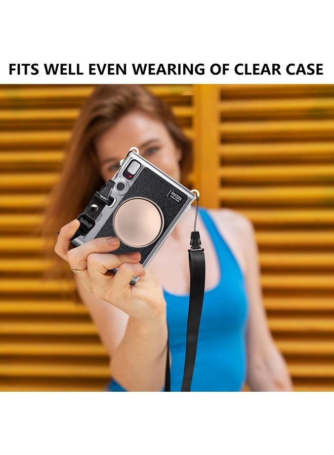 ZVEV غطاء عدسة ميني إيفو، غطاء واقي للعدسة، ملحقات ميني لفوجي إينستكس ميني إيفو، غطاء عدسة ميني إيفو من مادة PC (ذهبي) - Image 5