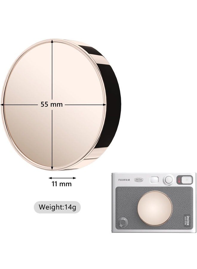 ZVEV غطاء عدسة ميني إيفو، غطاء واقي للعدسة، ملحقات ميني لفوجي إينستكس ميني إيفو، غطاء عدسة ميني إيفو من مادة PC (ذهبي) - Image 3