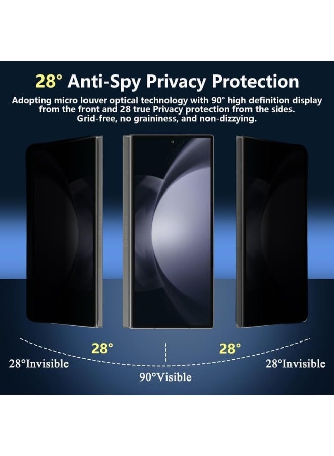 Muzz Privacy Screen Protector for Samsung Galaxy S25 FE / S24 FE, Anti-Spy Tempered Glass Film, 9H Hardness, Anti Scratch, Anti Fingerprint, Bubble-Free, Anti-Spy Screen Protector for Samsung Galaxy S25 FE - Image 2