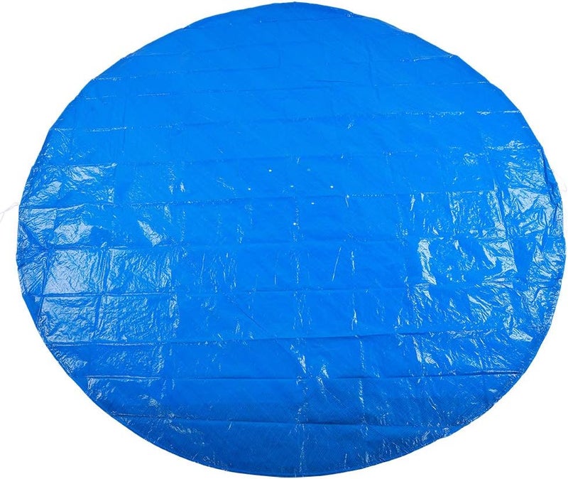YDuupxe PE Swimming Pool Cover, Waterproof Rain Dust Proof Protective Cloth for Round Above Ground Pools 210cm 280cm 335cm (Diameter 335CM) - Image 4